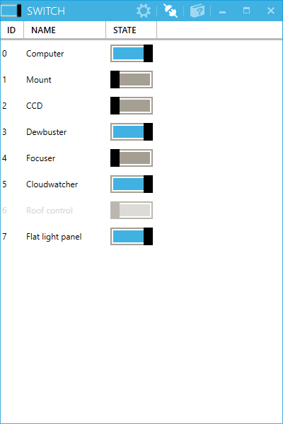 Fenêtre principale de l'application